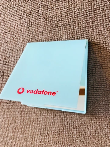 Vintage Vodafone Hand Mirror 9.5cm x 8.7cm Cover
