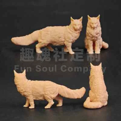  unpaintaed 1/35/18  Cute pet cat Animal GK Resin scene model  2PC - Image 1 of 4