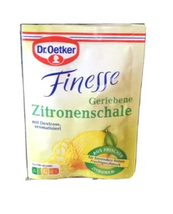 Dr.Oetker Finesse Zitronenschale ~ 3x6g Beutel ~ ideal zum Backen von Kuchen, Plätzchen - Bild 1 von 4