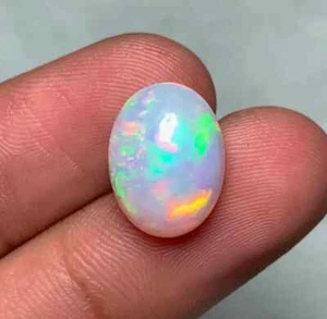 AAA Grade Fire Opal Cabochon 4 CT Oval Genuine Natural Fire Opal 10.5x14.5x6 MM - Picture 1 of 4