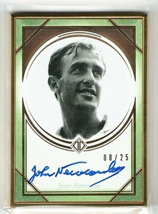 JOHN NEWCOMBE 2019 2020 TOPPS TRANSCENDENT TENNIS GOLD FRAMED AUTO CARD 08/25