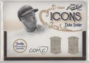 2011 Playoff Prime Cuts Icons Combos Materials /25 Duke Snider #6 HOF