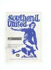 Southend United V Peterborough United Programme League Cup August 1975. Vgc