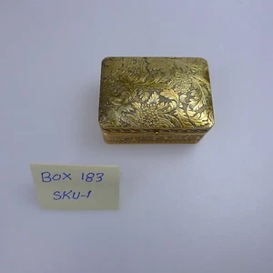 Jewelry Box Rectangle Bronze 7 x 5 x 3.5 cm - Picture 1 of 5