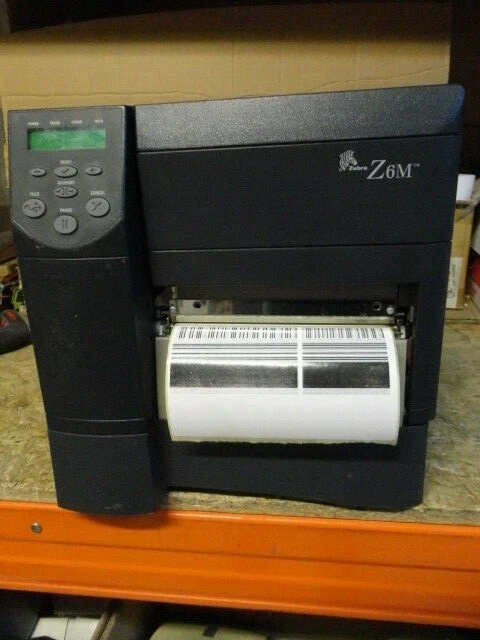 Zebra Z6M Trasferimento Termico Barre Etichetta Stampante 203dpi Bad Testina - Immagine 1 di 1