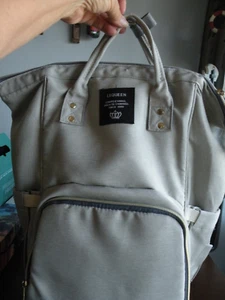 LeQueen wasserdichter Rucksack Wickeltasche Isoliertaschen grau groß R4 - Bild 1 von 8