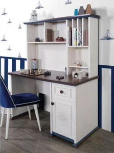 Schreibtisch Holztisch Jugendzimmer Tisch Regal Tische Massivholz Computertisch - Bild 1 von 2
