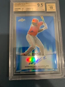 2015 Leaf Draft Auto Cornelius Randolph /50 Beckett 9.5 - Picture 1 of 2