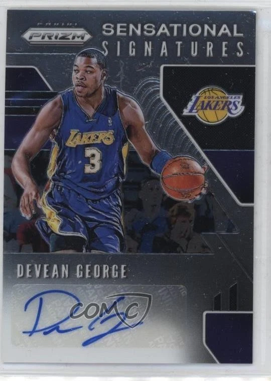 2019-20 Panini Prizm Sensational Signatures Devean George #SS-DGR Auto - Image 1 of 2