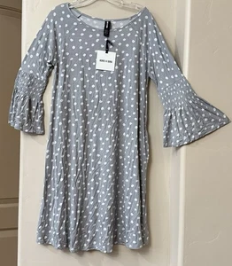 Agnes & Dora Vestito Donna Mini Dot Peltro Chiaro Bloom Walker Taglia Media (8-10) - Foto 1 di 17