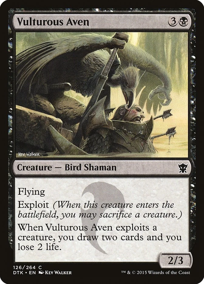 Vulturous Aven 126 LP Normal Dragons of Tarkir MTG EN - Image 1 of 1