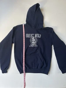 Sweatshirt Hoodie Boys Youth Large  Navy with White Logo Size Xl - Picture 1 of 2