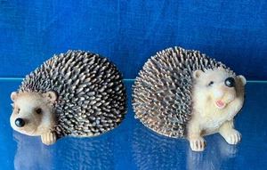 Vintage Primitive HEDGEHOG Porcupine LOVE Dolls Figurines UNIQUE Set of 2 ❤️m9 - Picture 1 of 7