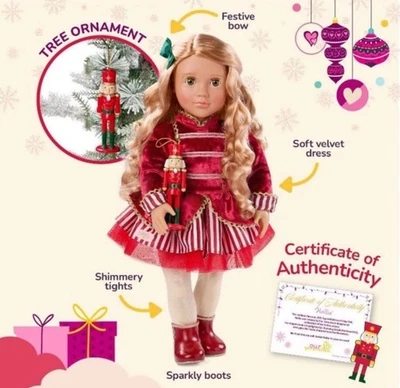2025 Limited Edition Our Generation 18" Collectible Christmas Doll Hollie NEW - Image 1 of 4