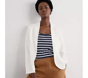 Seasalt Cornwall Blinker Linen Blazer. Chaulk. Size 14. BNWT. RRP £89.95 - Picture 1 of 6