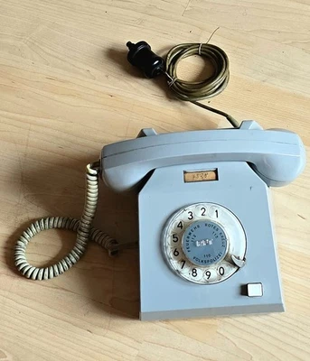 DDR Wählscheibentelefon Modell N 045-00160 | Grau 1975 | Retro Deko Sammler - Bild 1 von 4