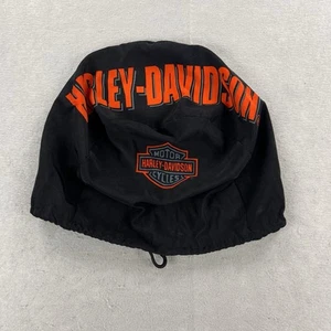 Harley Davidson Half Shell Helmet Bag Black Orange Logo Cinch Travel Protective - Bild 1 von 8