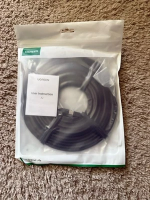 Super High Q UGREEN 5M (16.4 ft) CAT8 Shielded Round Braided Ethernet Cable - Image 1 of 2