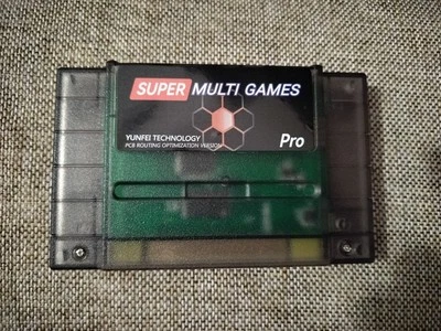 SUPER MULTI GAMES PRO - SNES/Super Nintendo Ntsc Black Smoke Case - Image 1 of 4