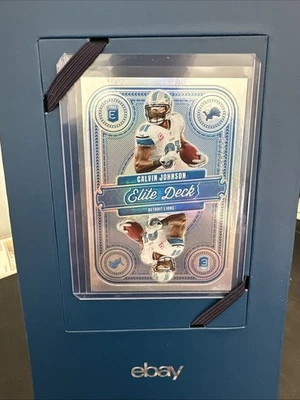 Donruss Elite 2025 Calvin Johnson #13 Elite Deck Insert/799 Detroit Lions Foto 1 de 2