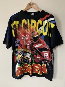 "Camiseta vintage TT Circuit Assen talla grande 23"" Pit 90s motocicleta camiseta moto" - Imagen 1 de 5