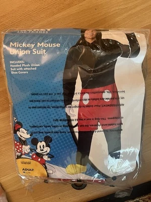 Disfraz Adulto Deluxe Mickey Mouse Disney 1 Pieza TALLA ADULTO Grande/IMPRESIONANTE Foto 1 de 4