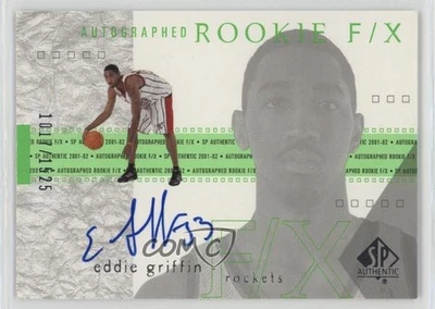 2001-02 SP Authentic Auto Rookie F/X /1525 Eddie Griffin #130 Rookie Auto RC - Image 1 of 2