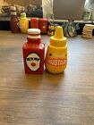 Ketchup & French Mustard Salt & Pepper Pots Shakers Novelty (1)