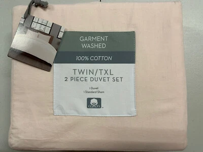 Juego de edredón de 2 piezas doble/XL lavado 100 % algodón - Zapatilla de ballet Foto 1 de 2