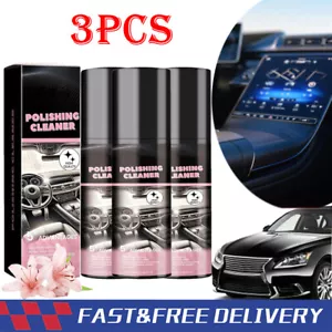 3PCS Car Interior Cleaner - 100ml Car Interior Cleaner, Vehicle Interior Polish - Picture 1 of 14