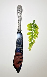 S.Kirk & Son Sterling Silver Cake Knife 10-1/4" Lg Repoussé  Weighted Handle - Picture 1 of 9