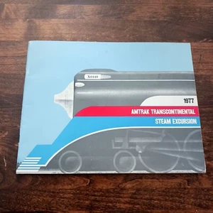 Amtrak Transcontinental Steam Excursion 1977 Booklet Railroad, FREE SHIPPING! - Bild 1 von 6
