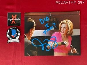 Jenny McCarthy autographed signed 8x10 photo Baseketball Beckett COA - Picture 1 of 6