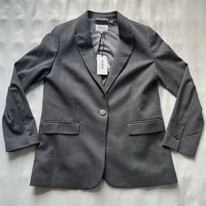 Nicole Farhi Blazer Jacket Women’s UK 10 Small Grey Suit Jacket NWT Smart - Picture 1 of 8