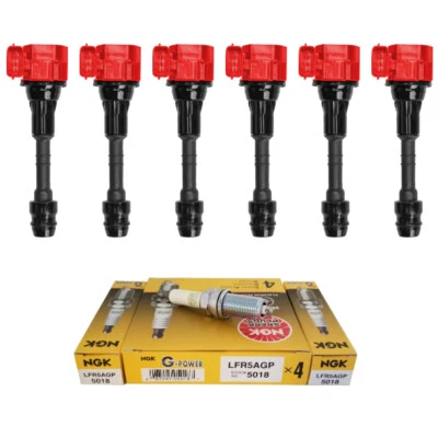 Nuevo Juego de 6 Bobinas de Encendido Performance y Bujía NGK para Infiniti Nissan V6 Foto 1 de 4