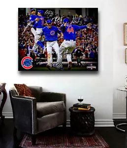 Chicago Cubs World Series Championship Celebration 2016 Rizzo,Bryant.Baez,Russel - Picture 1 of 1
