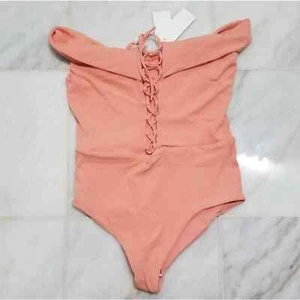 L*Space Swim Anja Peach One Piece Swimsuit 8 - Picture 1 of 5