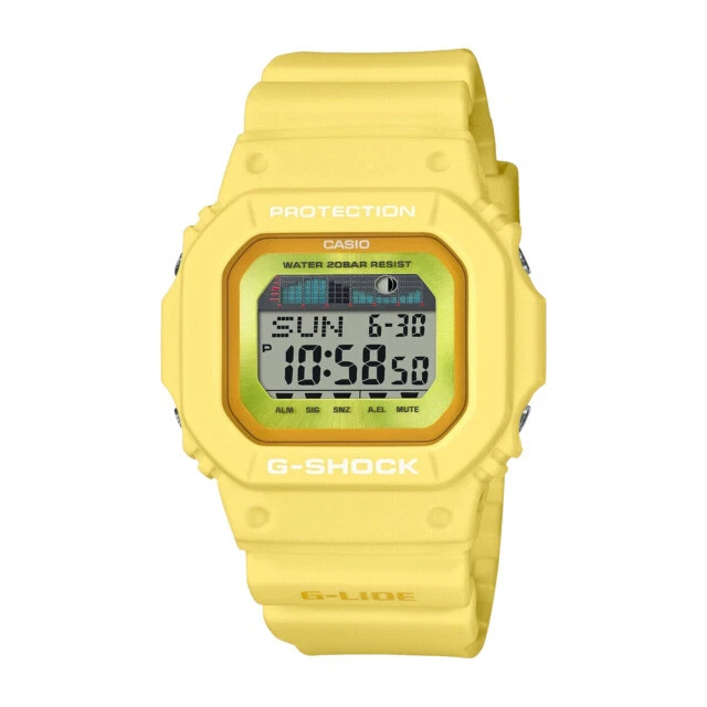 Casio G-Shock 43mm Caja Resina Amarilla, Correa Resina Amarilla, Reloj para Hombre (GLX-5600RT-9ER)