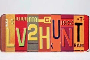 Big Sky Carvers Love to Hunt Vanity Nummernschild Kühlschrankmagnet Americana Neu mit Etikett - Bild 1 von 2