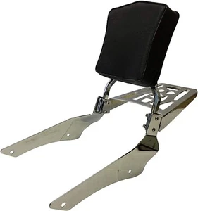 Sissy Bar/Backrest With Luggage Rack for Yamaha V Star 650 Custom - Picture 1 of 12
