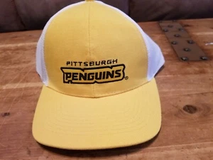 Sombrero de camionero ajustable de los pingüinos de Pittsburgh talla única SGA - Imagen 1 de 2