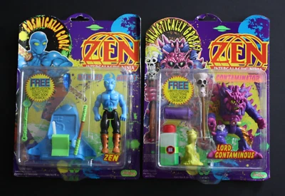 Запечатанные экшн-фигурки Zen Intergalactic Ninja Lord Contaminous JusToys 1991 TMNT - Изображение 1 из 4