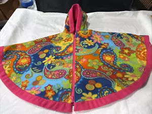 The Car Seat Poncho Fleece Flowered Kids 4T - Picture 1 of 6
