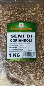 CORIANDOLO ESSICCATO A GRANO PER CONDIMENTO CARNE RISO SALSICCIA SPEZIA 1 KG - Foto 1 di 2