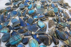 Flash Sale !!! Labradorite Bezel Pendant Lot,925 Sterling Silver Boho Pendant~ - Picture 1 of 3