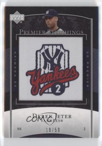 2007 Upper Deck Premier Premier Stitchings /50 Derek Jeter #PS-25 HOF