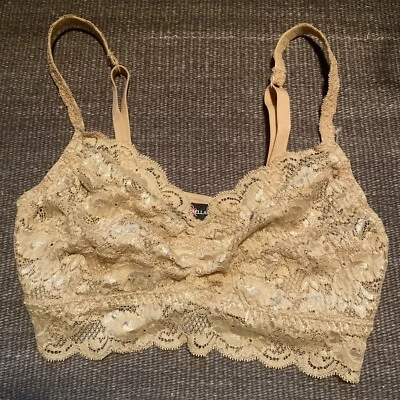 Cosabella Never Say Never Sweetie Soft Bra Bralette  Nude S - Image 1 of 4
