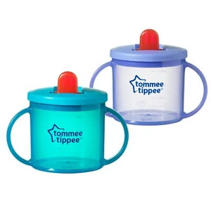 Tommee Tippee Taza Entrenadora Flujo Libre con Asas, Libre de BPA, 6oz, 2 Unidades (Des... - Imagen 1 de 5