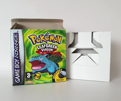 Pokemon Leaf Green PAL Nintendo Game Boy Advance Empty Replacement Box and Tray - Image 1 of 4