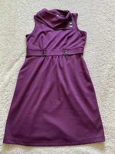 Robbie Bee Women Petite Size PM Purple Sleeveless Sheath Dress (C27) - Picture 1 of 12
